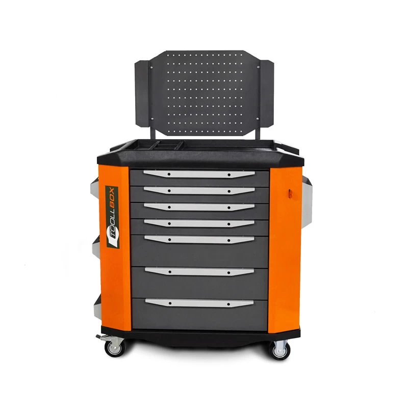 Тележка инструментальная ToollBox TBP-7 (оранжевый)
