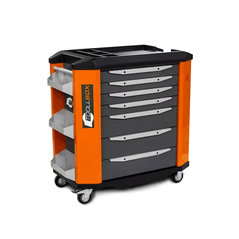 Тележка инструментальная ToollBox TBP-7 (оранжевый)