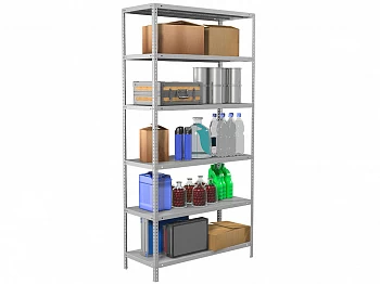 Стеллаж металлический Практик MS Standart 220/100х50/6