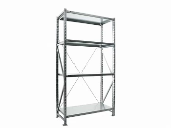 Стеллаж Практик MS U 200/100x50/4 (Нагрузка на полку 300)